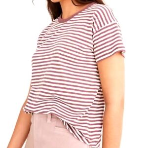 Striped Women's Top in Purple and White brand new never worn NWT